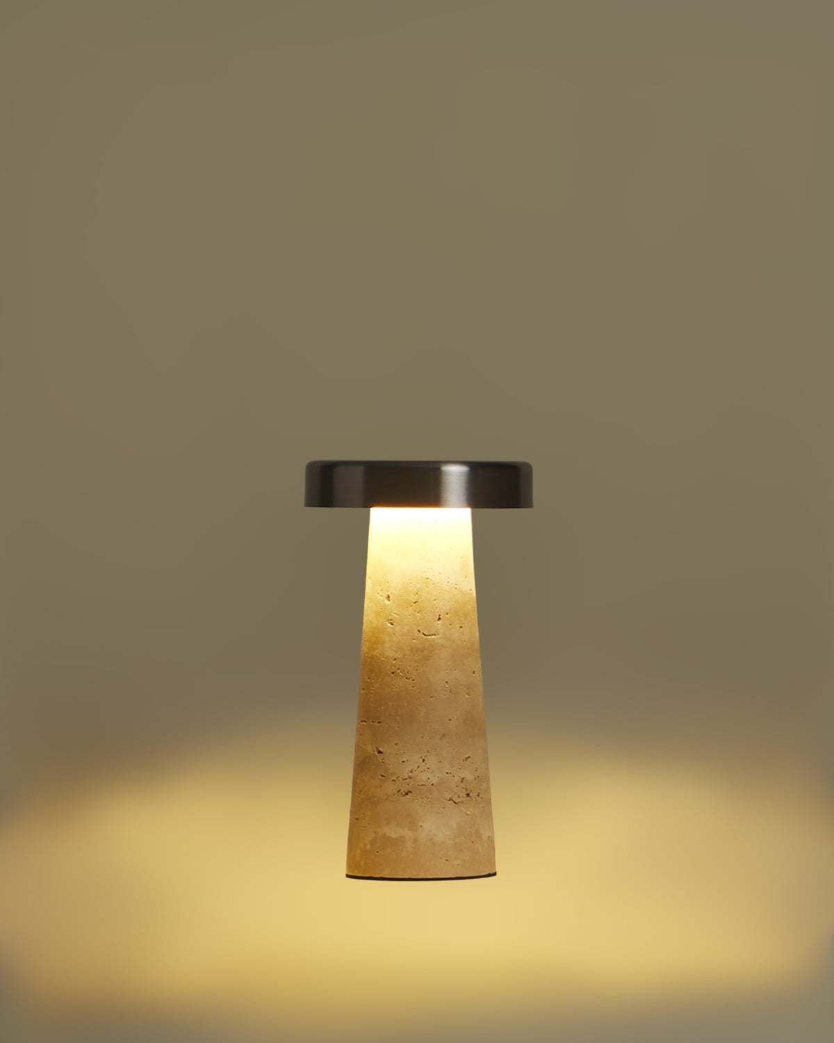 Lámpara de mesa led inalámbrica de mármol y metal Mysha, imagen de galer&iacute;a 5
