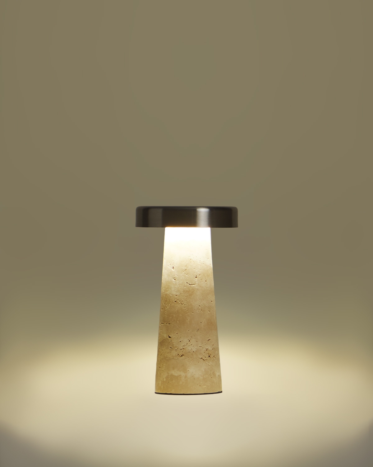Lámpara de mesa led inalámbrica de mármol y metal Mysha, imagen de galer&iacute;a 4