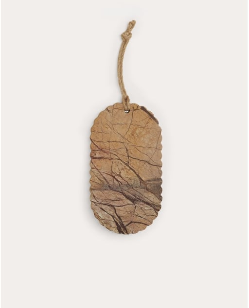Tabla para cortar y servir ovalada 30x15 cm de mármol Volga