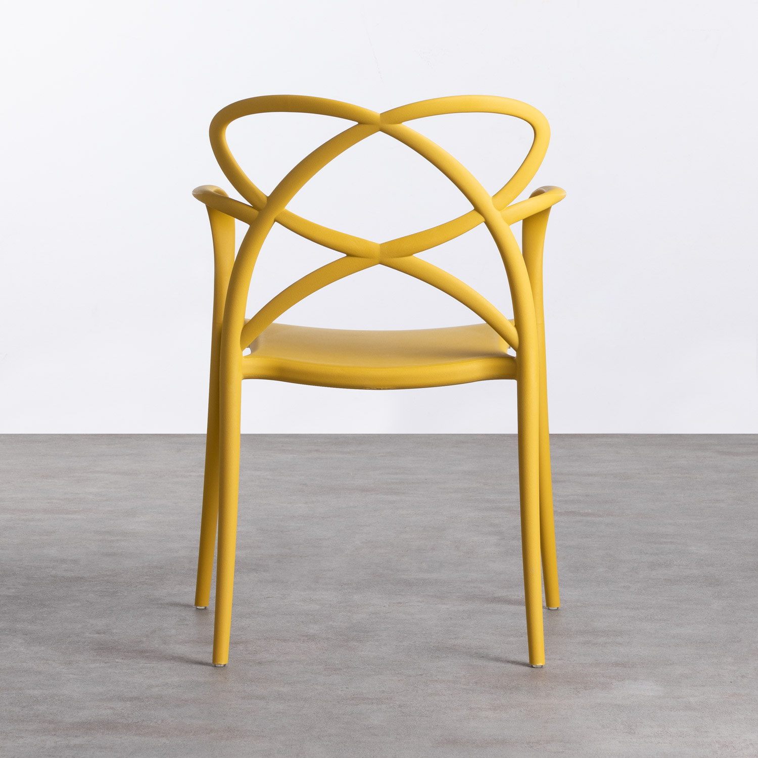 Silla de Exterior en Polipropileno con Reposabrazos Cielo - themasie.com