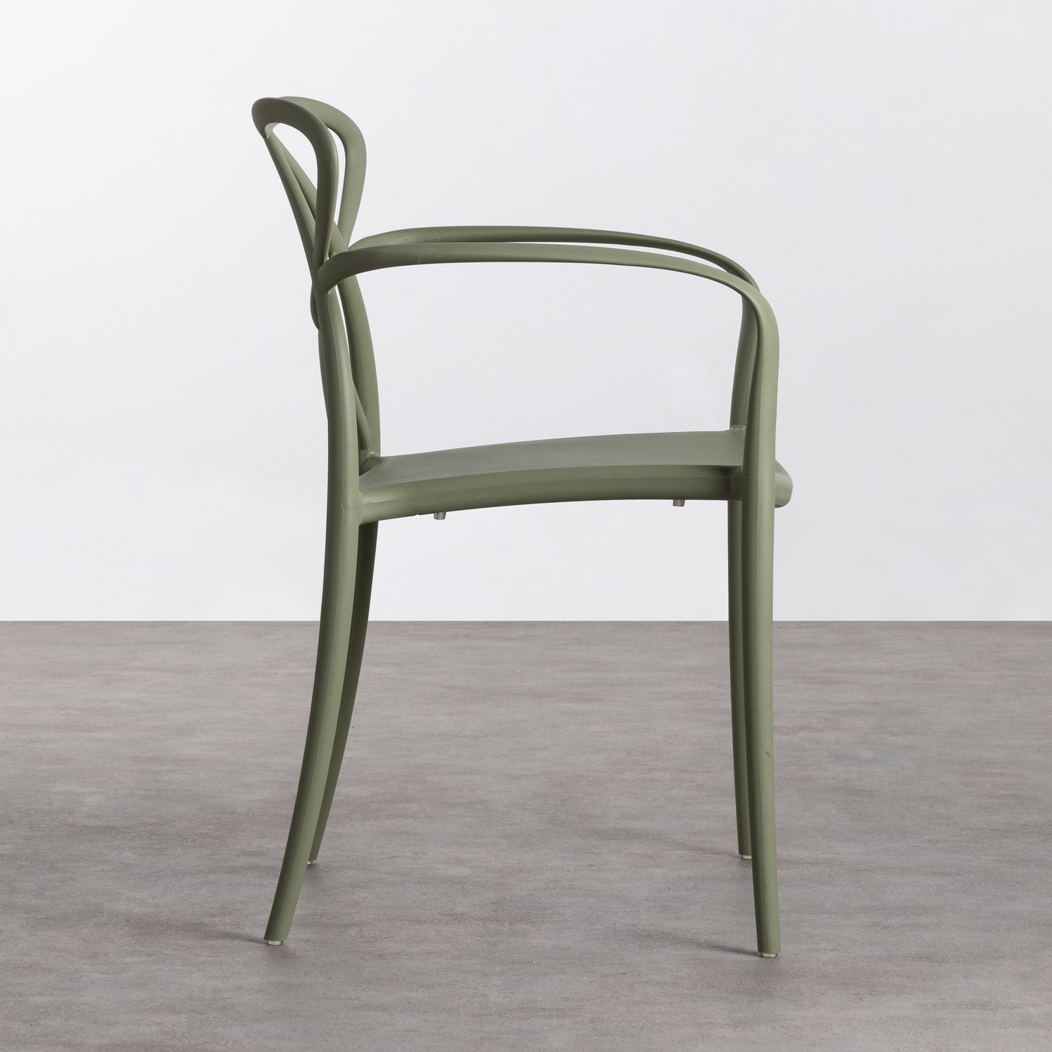 Silla de Exterior en Polipropileno con Reposabrazos Cielo - themasie.com