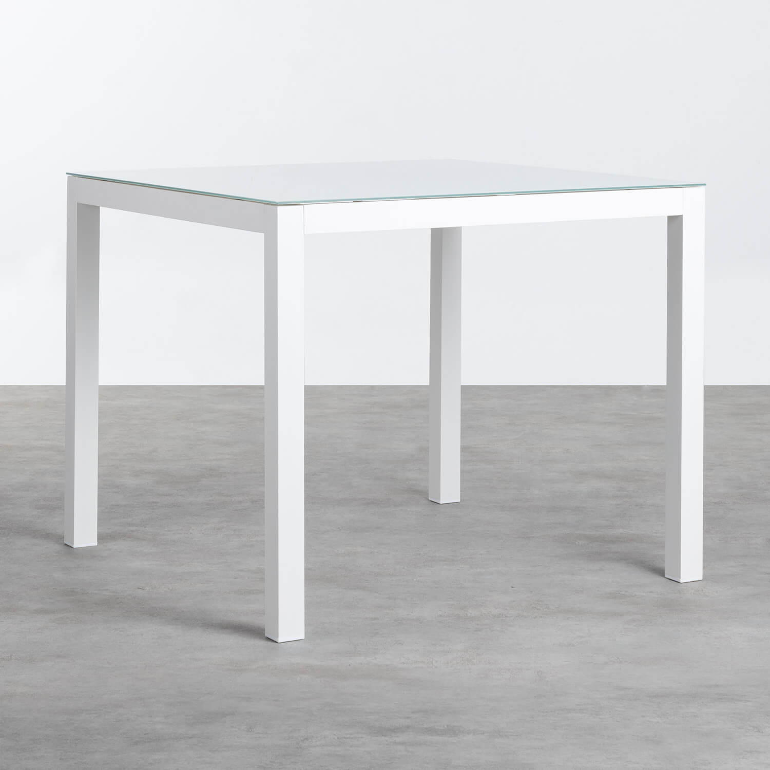 Table d'Extérieur Carrée en Aluminium (90x90 cm) Beldin, image de la gelerie 1