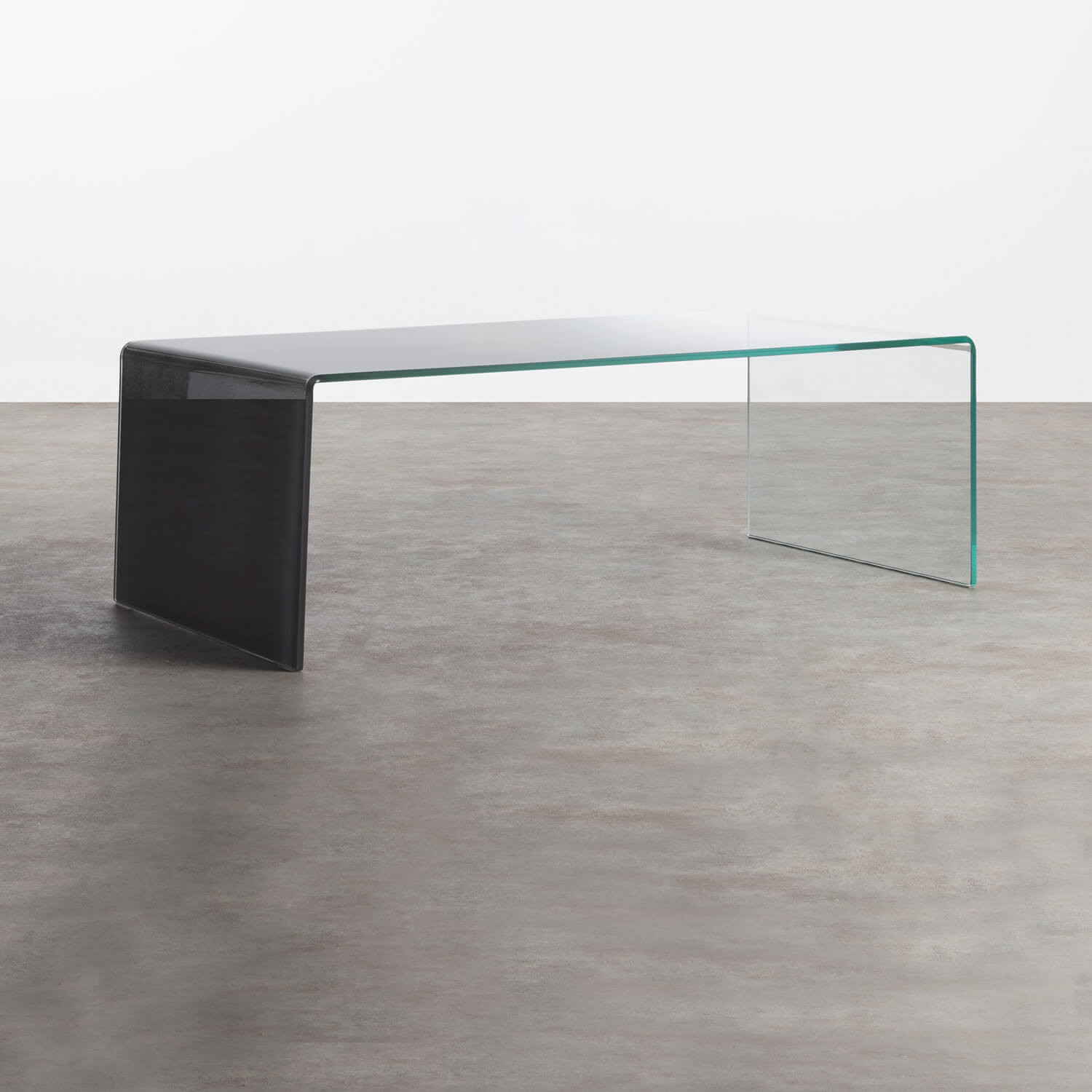 Table Basse Rectangulaire en Verre Trempé (120x60 cm) Lidon, image de la gelerie 1