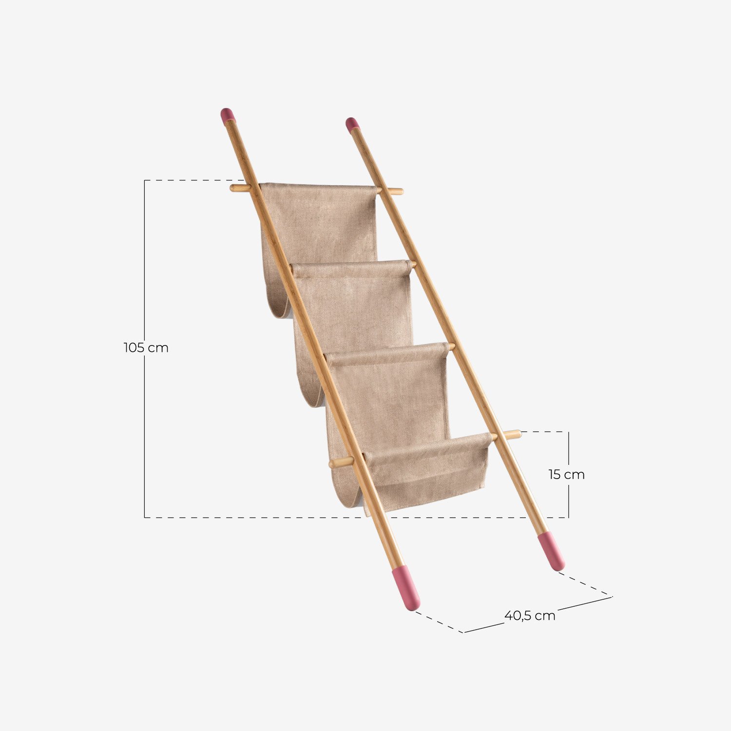 Porte-Revues en Tissu Piy, dimensions