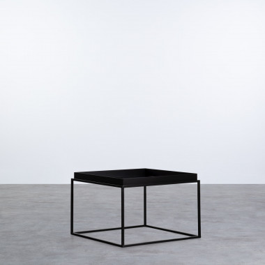 Table d'Appoint Carrée en Métal (59x59 cm) Cubo