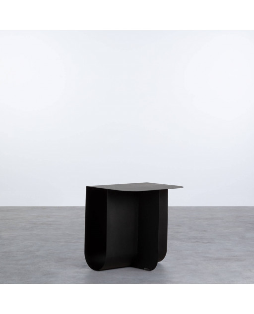 Table d'Appoint et Porte-revues en Acier (30x40 cm) Gari