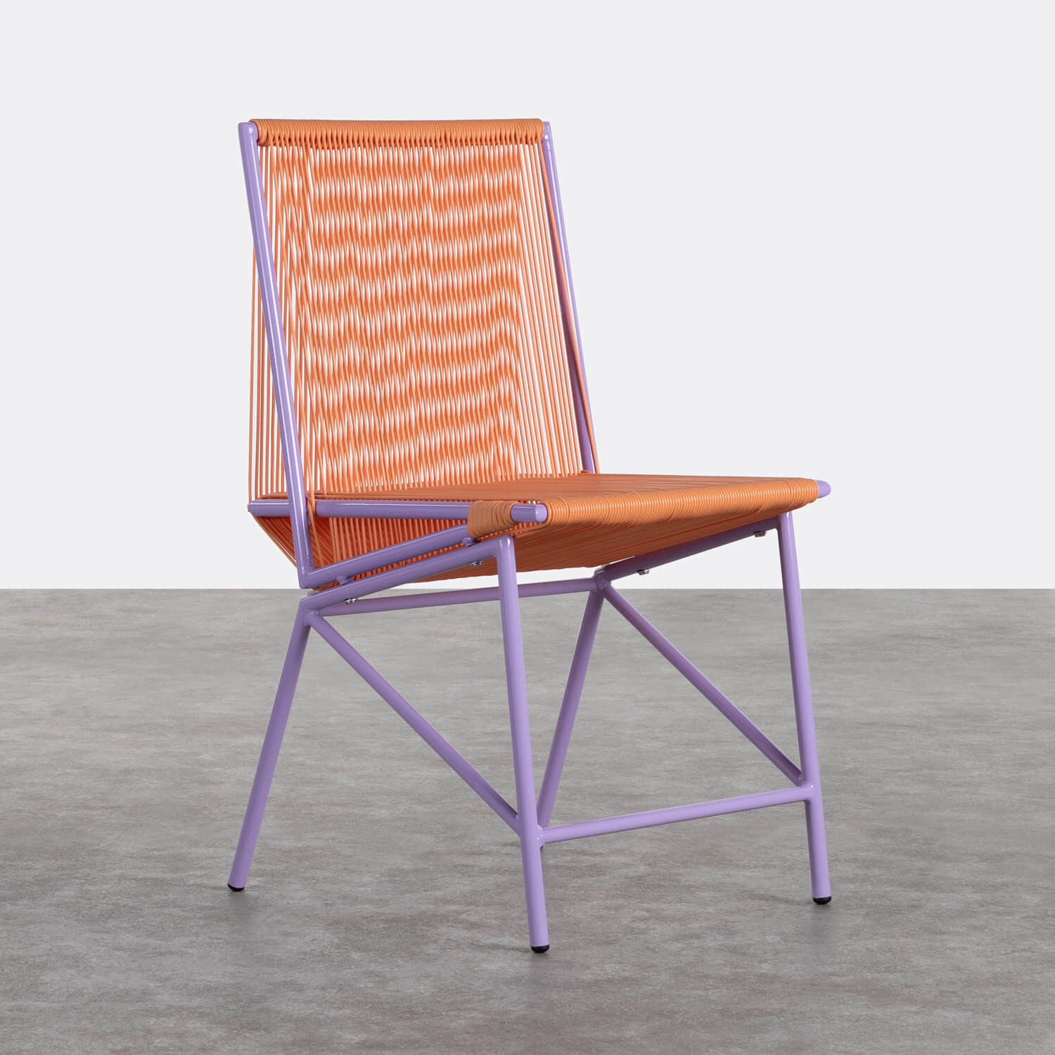 Chaise d'Extérieur en PVC et Acier Amur Colors, image de la gelerie 1