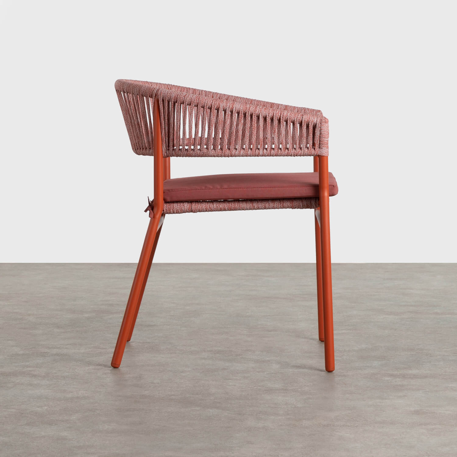 Pack 4 Chaises avec Accoudoirs en Aluminium et Corde Keila, image de la gelerie 1885513