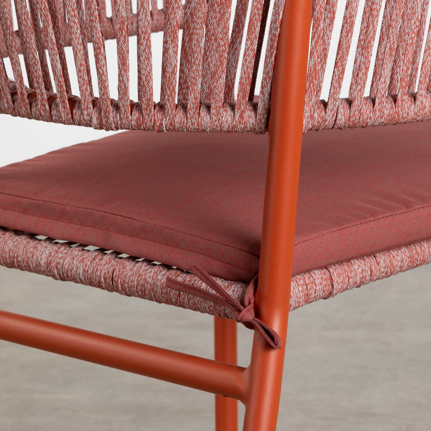 Pack 4 Chaises avec Accoudoirs en Aluminium et Corde Keila, image de la gelerie 1885534