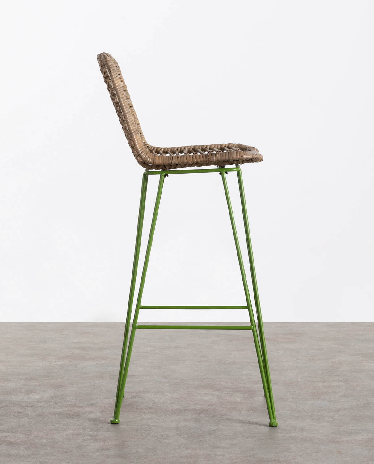Tabouret Haut en Rotin Naturel Italie (67 cm), image de la gelerie 2