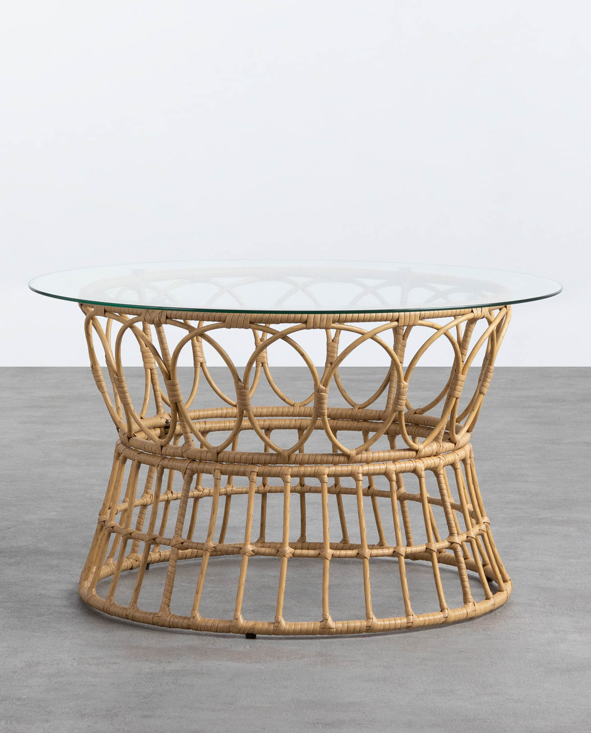 Table Basse Ronde en Rotin Synthétique (Ø76 cm) Noli, image de la gelerie 1