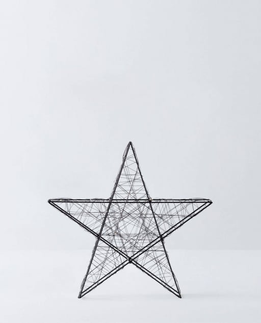 Figurine Décorative avec Lumières LED en Métal Adak