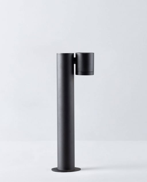 Plafonnier extérieur LED VOLTONE (D32cm) en aluminium gris
