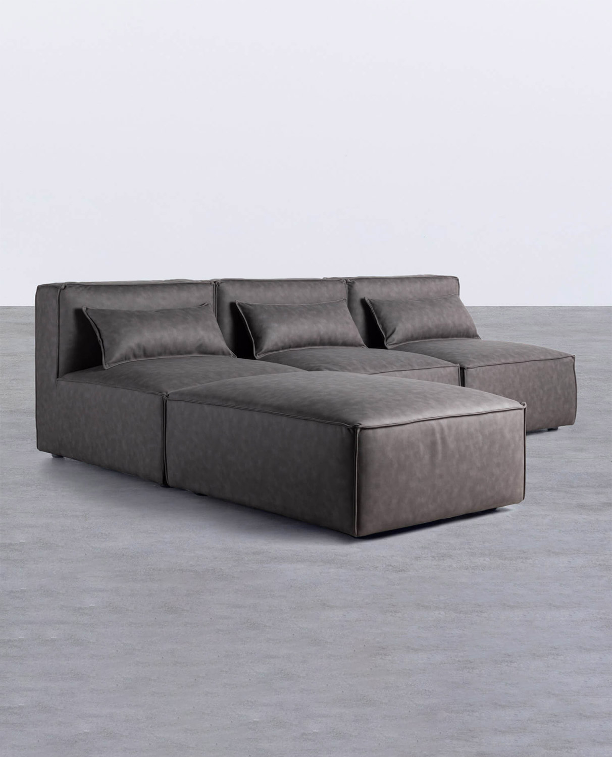 Canapé Modulable 3 Pièces et Pouf Kilhe, image de la gelerie 2