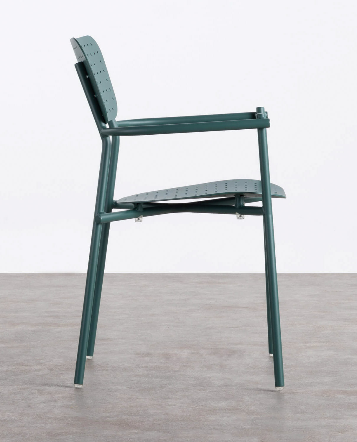 Chaise de Salle à Manger en Aluminium avec Accoudoirs Keri , image de la gelerie 2