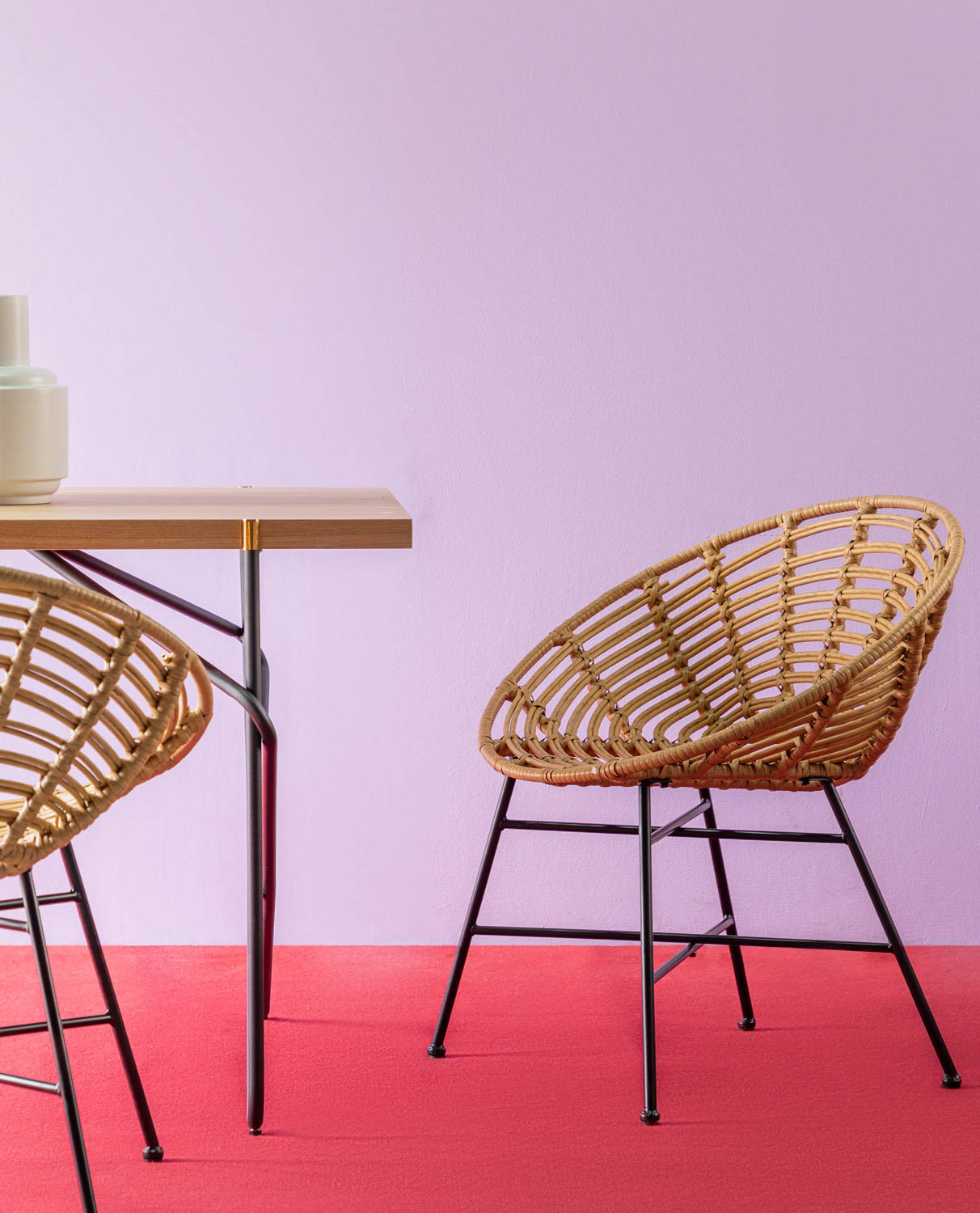 Pack 2 Chaises en Rotin Synthétique Nuler , image de la gelerie 2