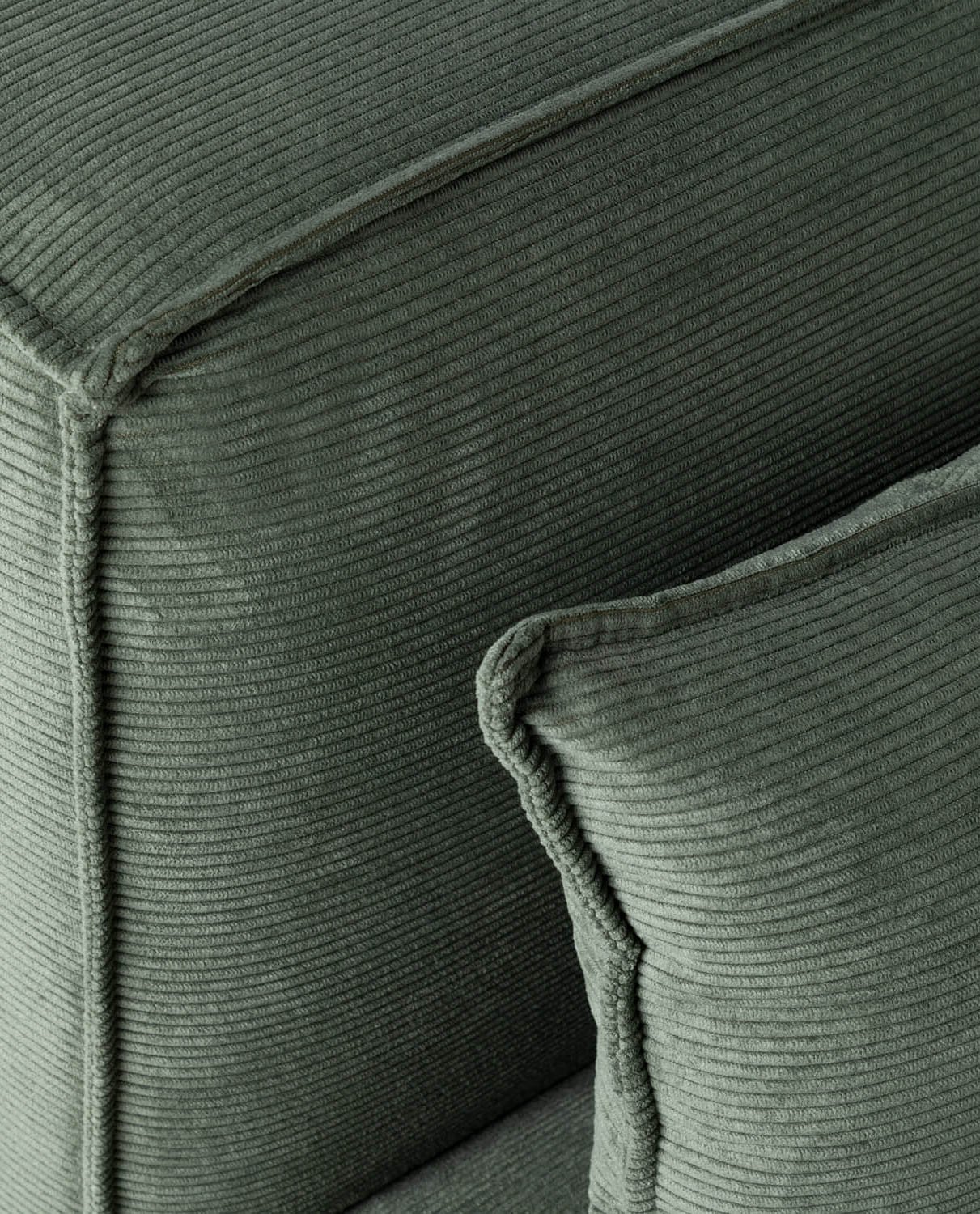 Canapé Modulaire 3 Pièces avec 2 Fauteuils en Velours Côtelé Kilhe, image de la gelerie 2
