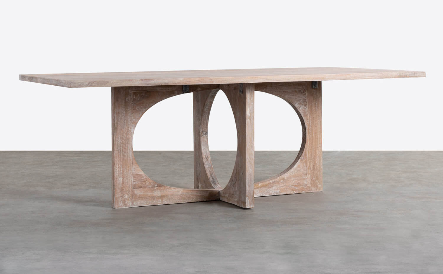 Table de Salle à Manger Rectangulaire en Bois de Manguier (217,5X106,5 cm) Casta, image de la gelerie 1