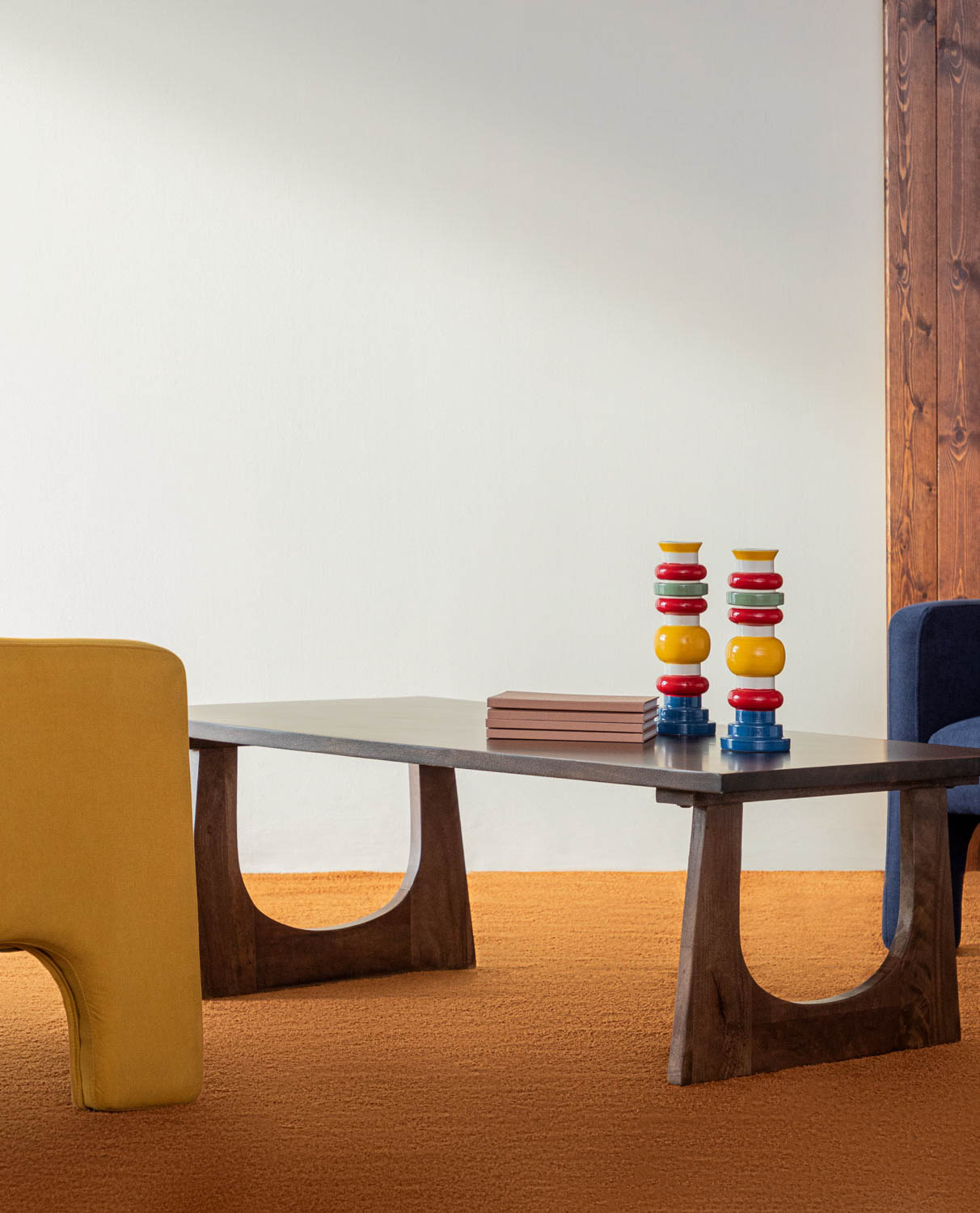 Table d'Appoint Rectangulaire en Bois (120x61 cm) Ciri, image de la gelerie 2