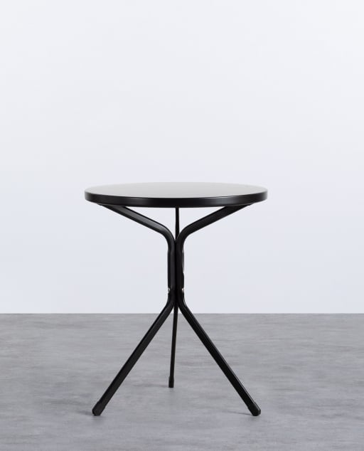 Table d'Extérieur Ronde en Métal (Ø60 cm) Enlo 