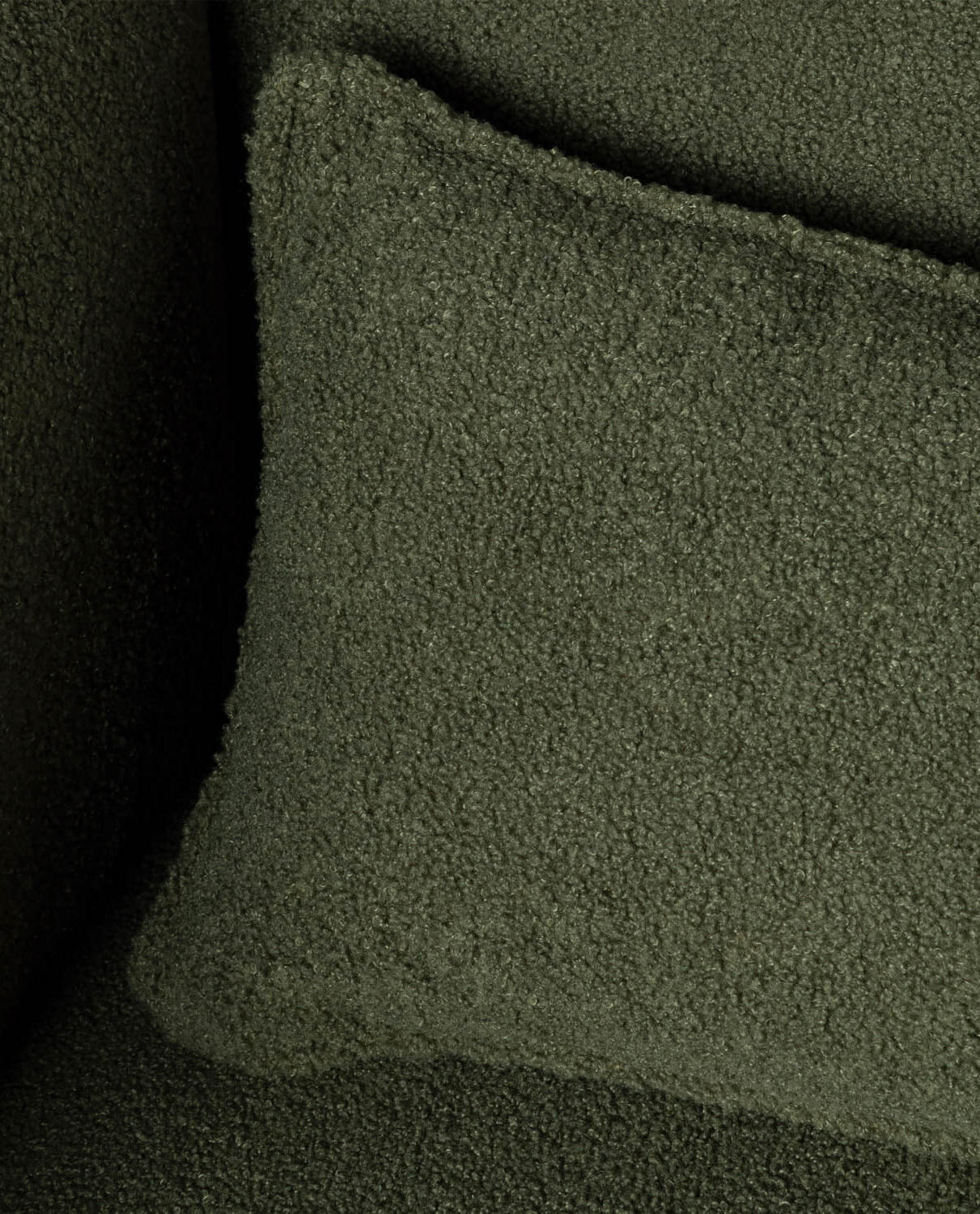 Canapé Modulable avec 2 Pièces d'Angle et Pouf en Tissu Bouclé Kilhe, image de la gelerie 2