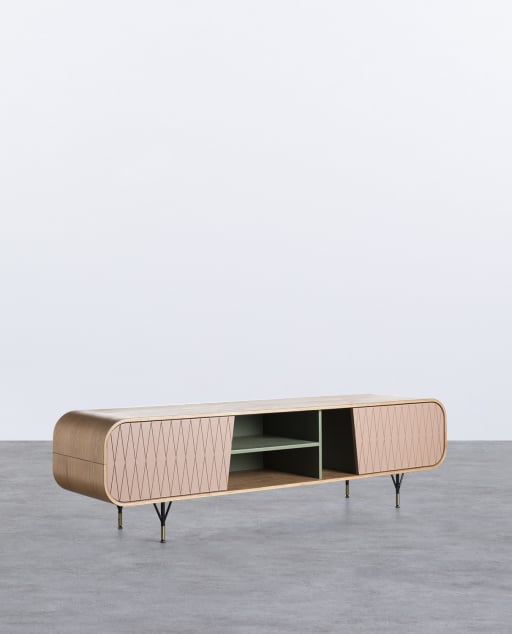 Meuble TV en Bois 2 Portes Amer