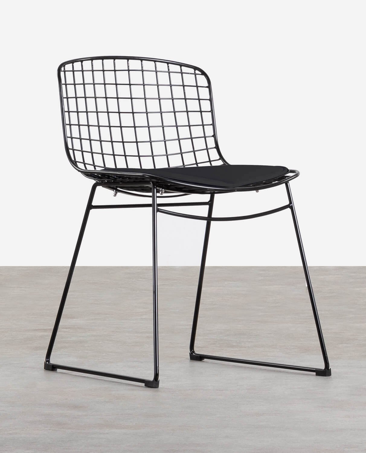 Pack 4 Chaises de Salle à Manger en Métal Dossier Bas Aras , image de la gelerie 1
