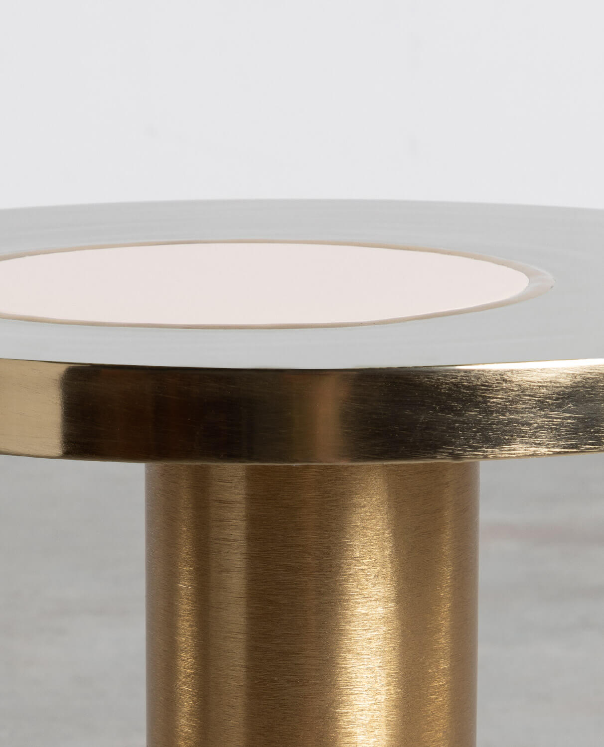 Esyogen Table d'appoint ronde en métal - 40 x 40 x 51,5 cm - Plateau  amovible - Support de table pliable pour l'intérieur et l'extérieur - Pour