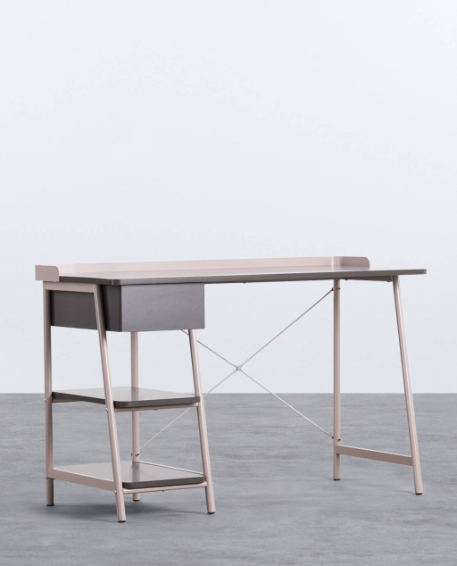 Bureau en  HDF et Métal Mani