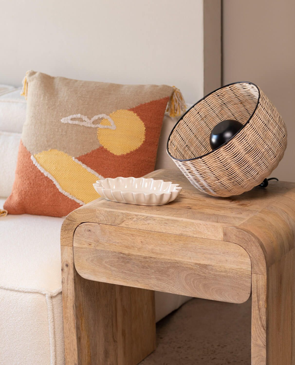 Lampe de Table en Rotin Magie, image de la gelerie 2