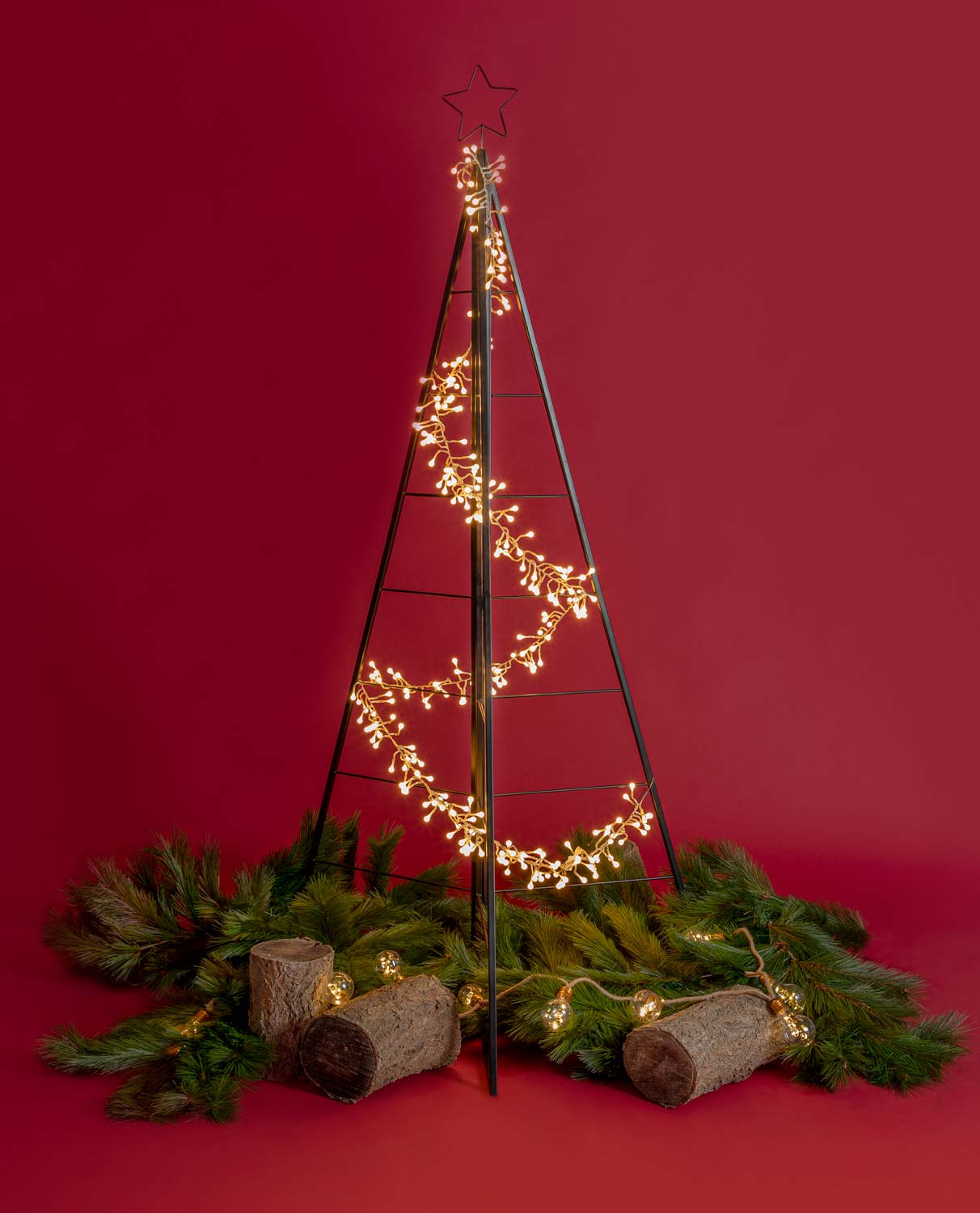 Arbre de Noël pliant Nova en métal (183,5 cm) , image de la gelerie 2