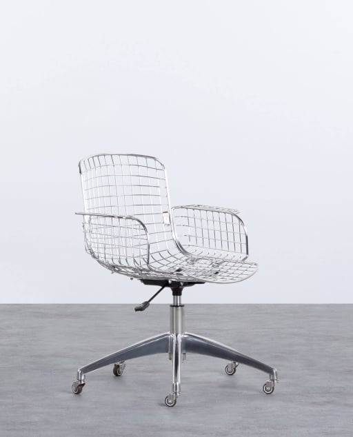Chaise de Bureau Vintage à Dossier Haut Aras 