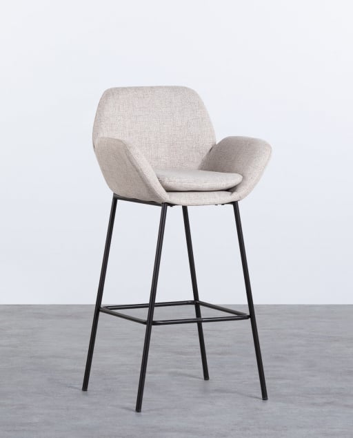  Tabouret Haut en Métal et Tissu (77 cm) Eider 