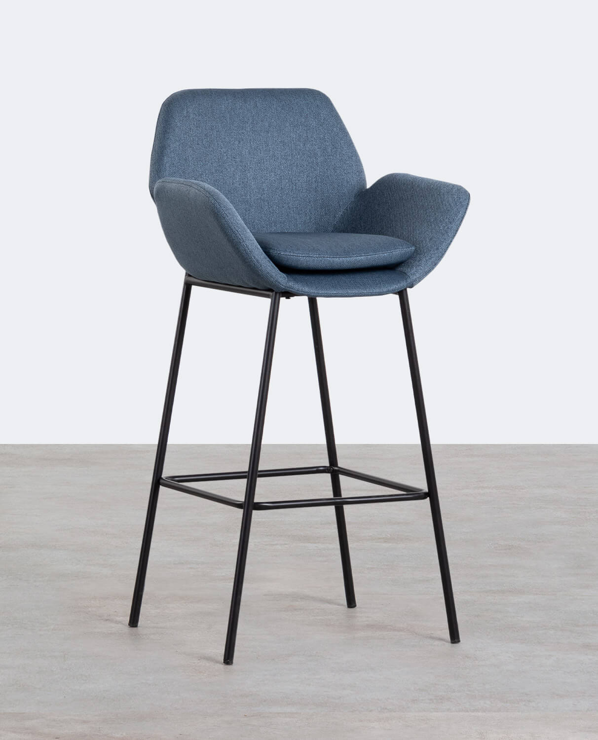  Tabouret Haut en Métal et Tissu (77 cm) Eider , image de la gelerie 1