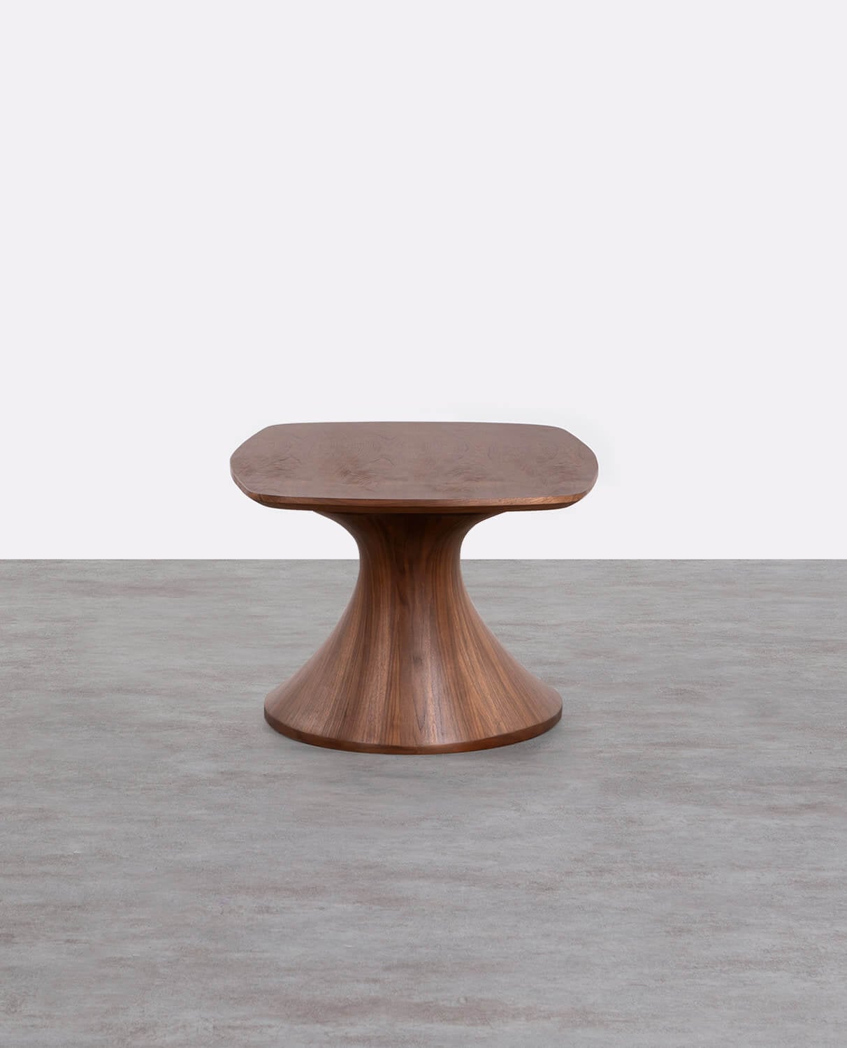 Table Basse Rectangulaire en Bois et Fibre de Verre (130x70 cm) Flawas, image de la gelerie 5