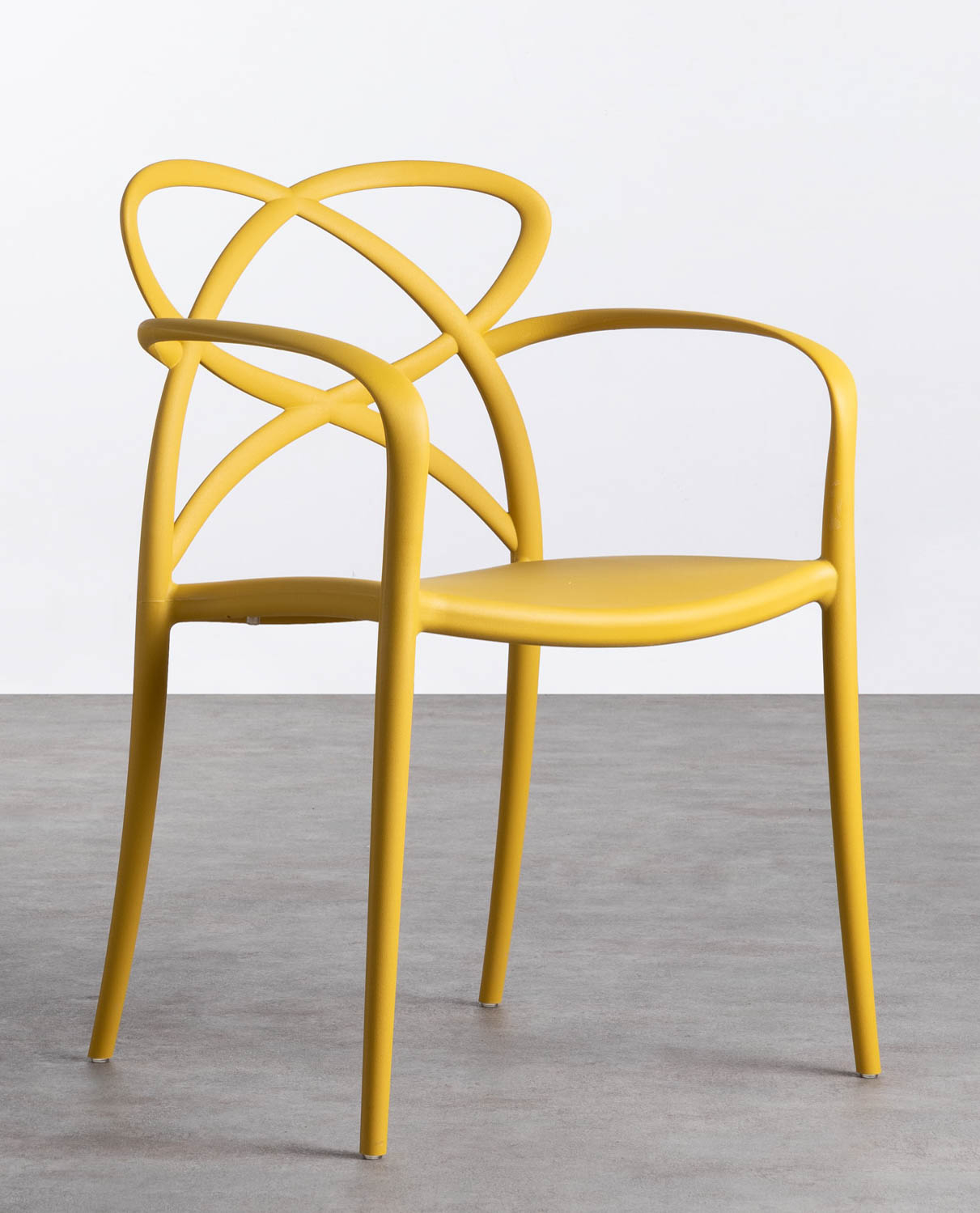 Pack 2 Chaises d'Extérieur en Polypropylène avec Accoudoirs Cielo, image de la gelerie 1