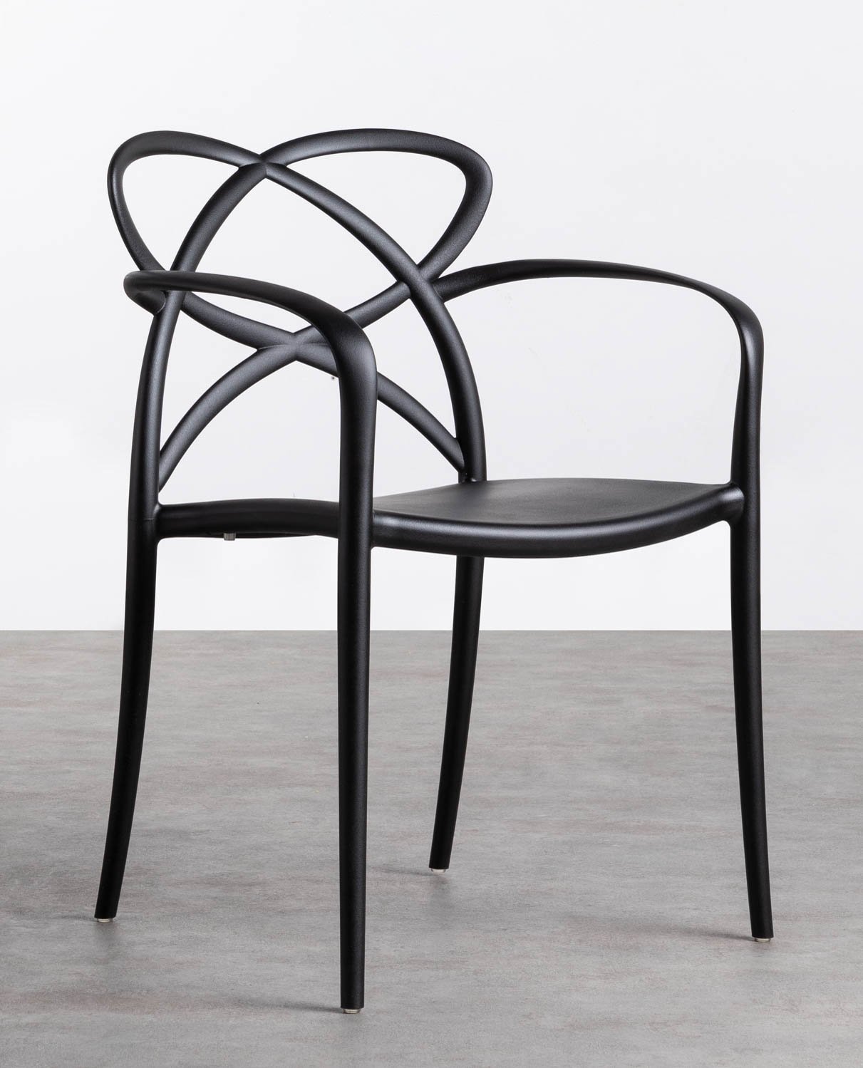 Pack 2 Chaises d'Extérieur en Polypropylène avec Accoudoirs Cielo, image de la gelerie 1