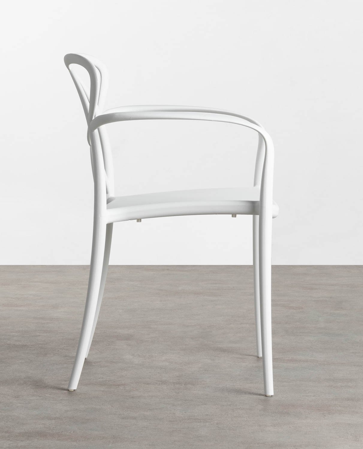 Pack 4 Chaises de Salle à Manger en Polypropylène avec Accoudoirs Cielo, image de la gelerie 2