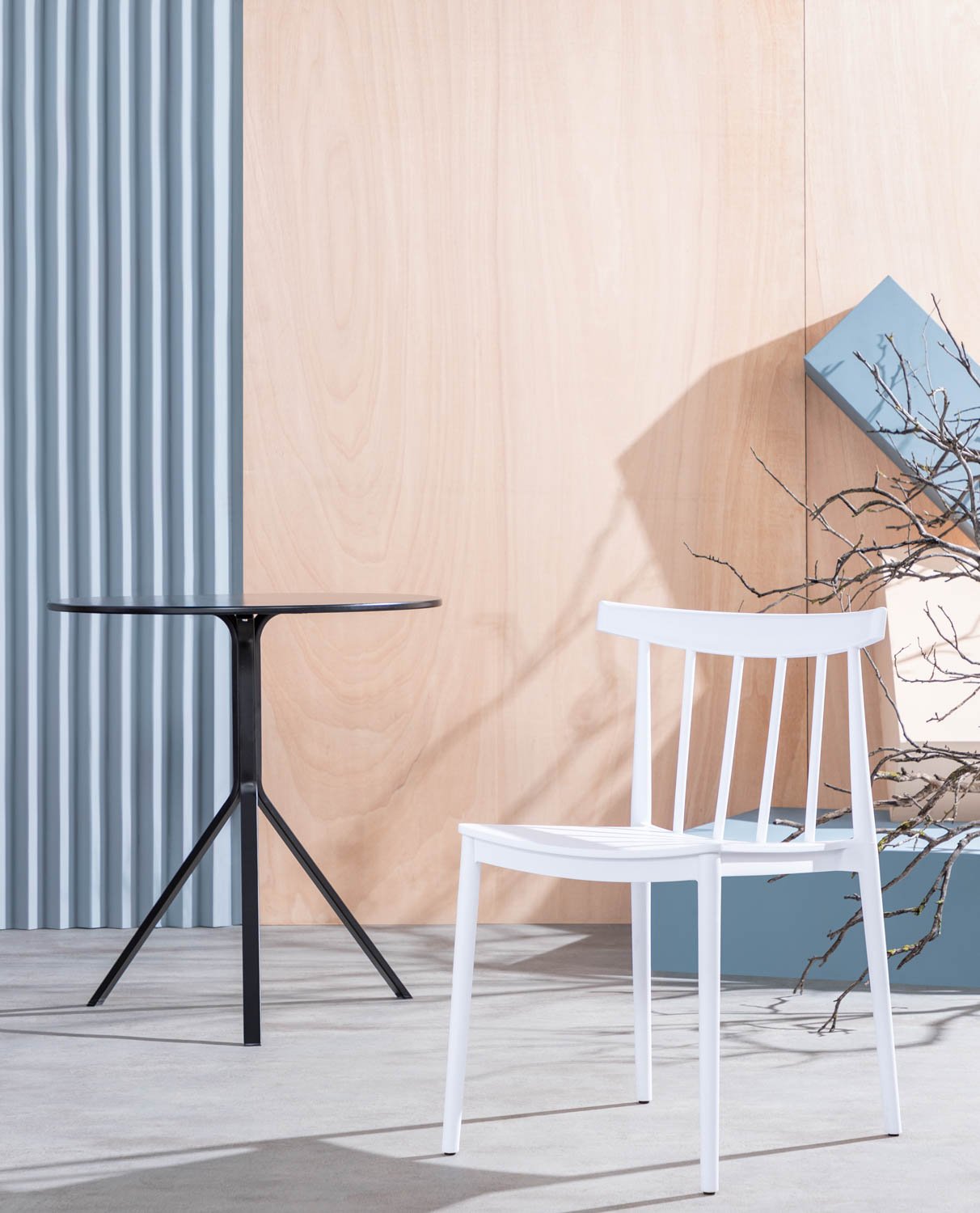 Pack 2 Chaises d'Extérieur en Polypropylène Sunty, image de la gelerie 2