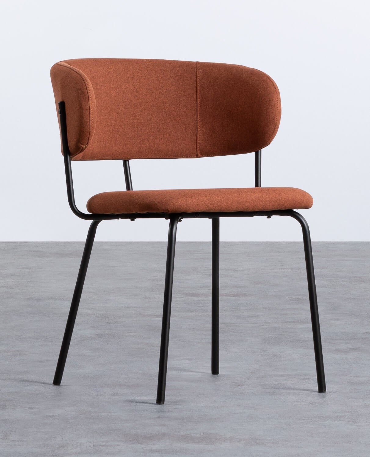 Pack 4 Chaises de Salle à Manger en Tissu et Métal Bonse, image de la gelerie 1