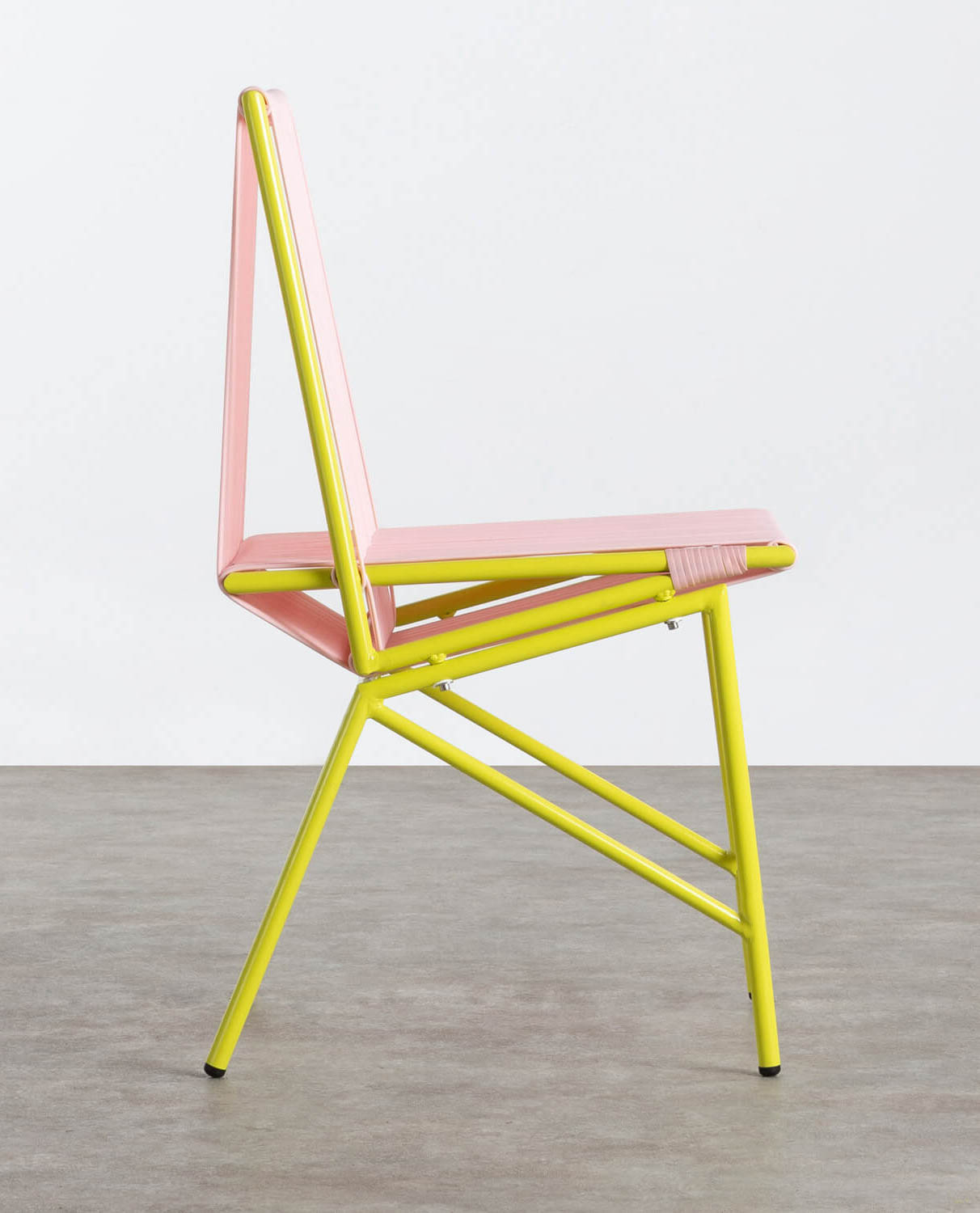 Pack 4 Chaises de Salle à Manger en Rotin Synthétique et Métal Couleurs Amur, image de la gelerie 2