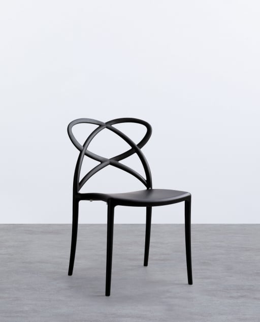 Pack de 4 Chaises de Salle à Manger en Polypropylène Cielo