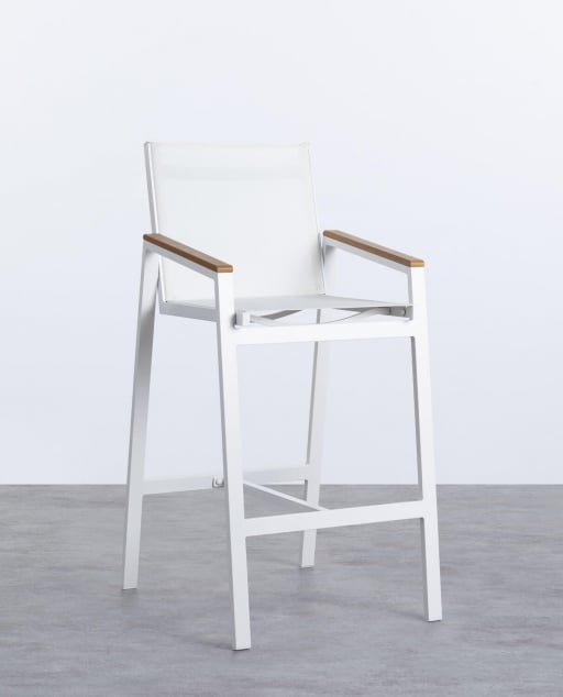 Pack 2 Tabourets d'Extérieur Hauts en Aluminium (74,5 cm) Korce
