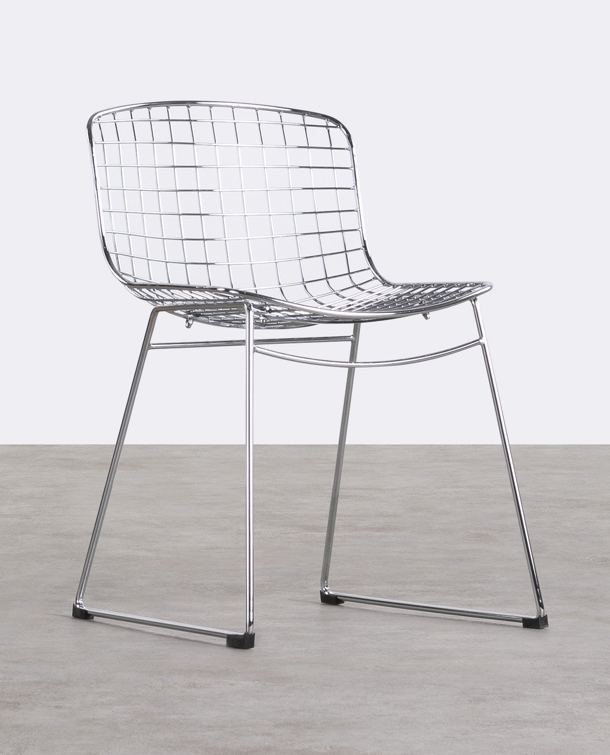 Pack de 2 Chaises de Salle à Manger en Métal à Dossier Bas Aras , image de la gelerie 1