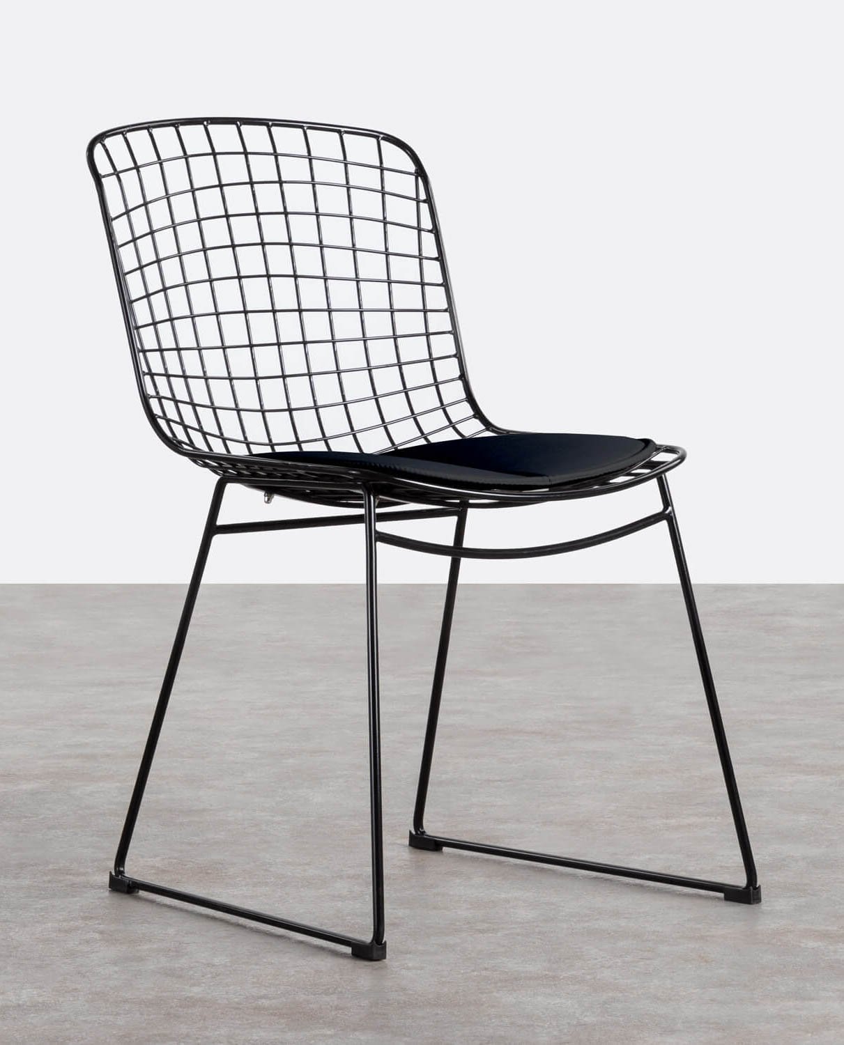 Pack 2 de Chaises de Salle à Manger en Métal à Dossier Haut Aras, image de la gelerie 1