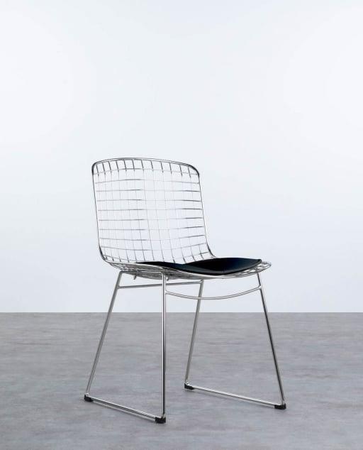 Pack 2 de Chaises de Salle à Manger en Métal à Dossier Haut Aras