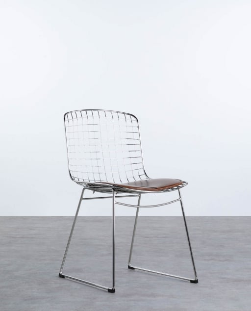 Pack 2 de Chaises de Salle à Manger en Métal à Dossier Haut Aras