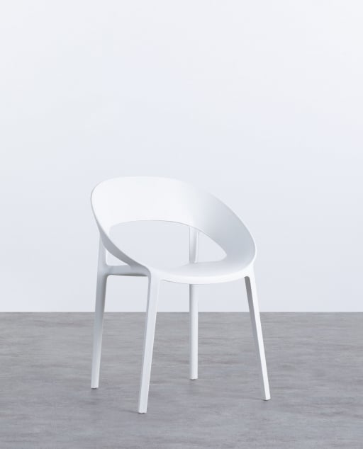 Pack 4 Chaises d'Extérieur en Polypropylène Lara