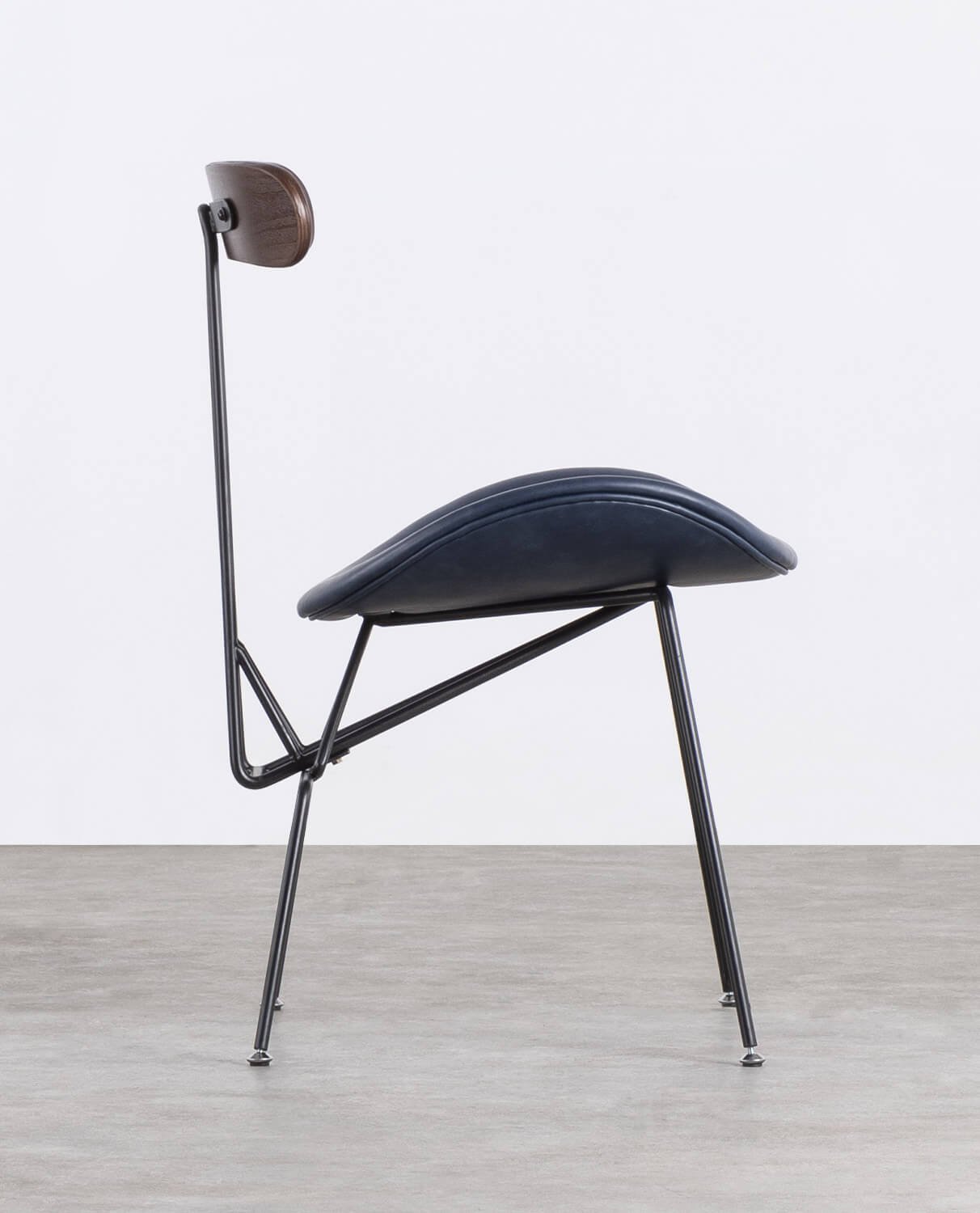Pack 4 Chaises de Salle à Manger en Simili Cuir et Bois Antonela, image de la gelerie 2