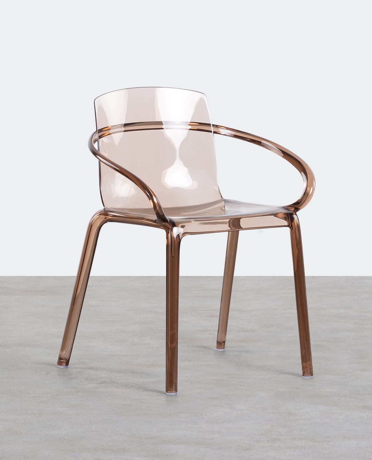 Pack 4 Chaises d'Extérieur avec Accoudoirs en Polycarbonate Zuera, image de la gelerie 1
